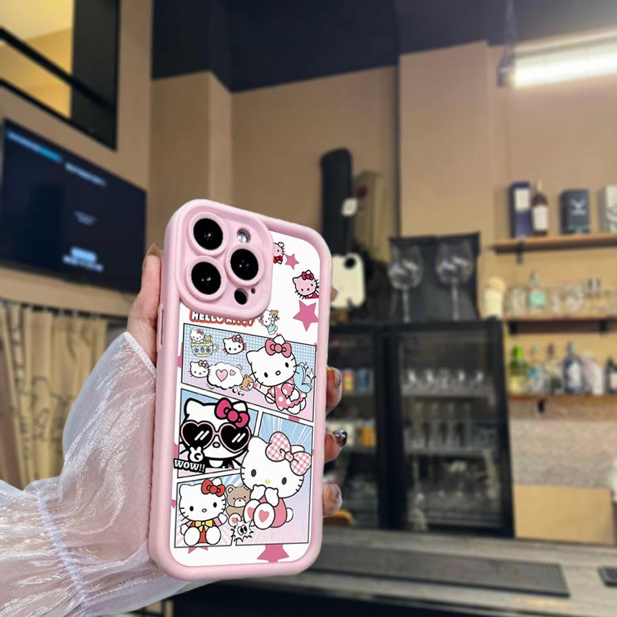 Sanrio TK Sandpaper Cute Pink Phone Case for Apple 16