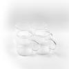 Zhongjing Hall Vertical Pattern Heat-Resistant Glass Mugs