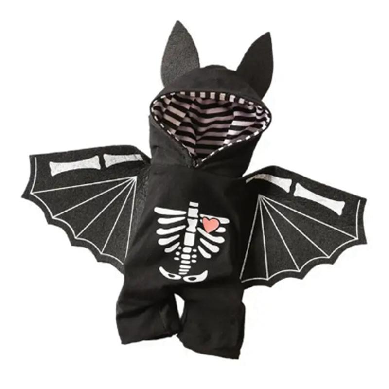 

2025 Trend Dog Bat Clothing Halloween Pet Costumes Bat For Small Medium Large Dogs
