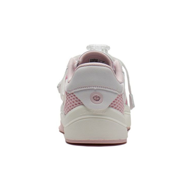 Li Ning Comfortable Versatile Wear-Resistant Breathable Lightweight Rebound Low-Top Kids Skate Shoes Kids Sneakers White Pink YKCS040-2