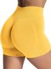 European-American Seamless High-Waist Tummy Control Yoga Shorts - Butt Lift, Sexy, Three-Quarter Length for Running & Fitness Women