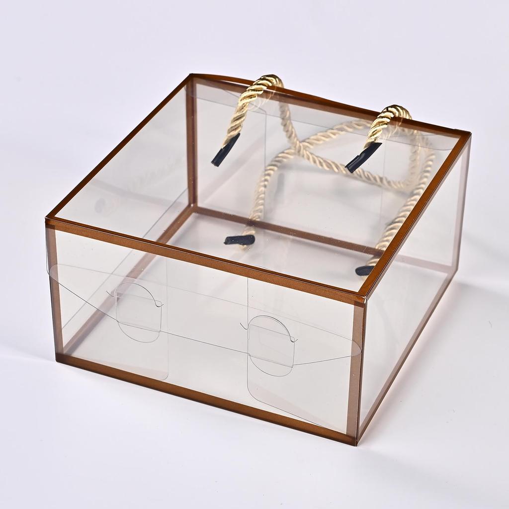 Transparent PVC Candy Box for Weddings and Christmas Snowflakes