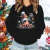 New Fashion Unisex Christmas Octopus It'S Fine I'M Fine Everything Is Fine Printed Hoodies Men Women Casual Long Sleeve Hoodies