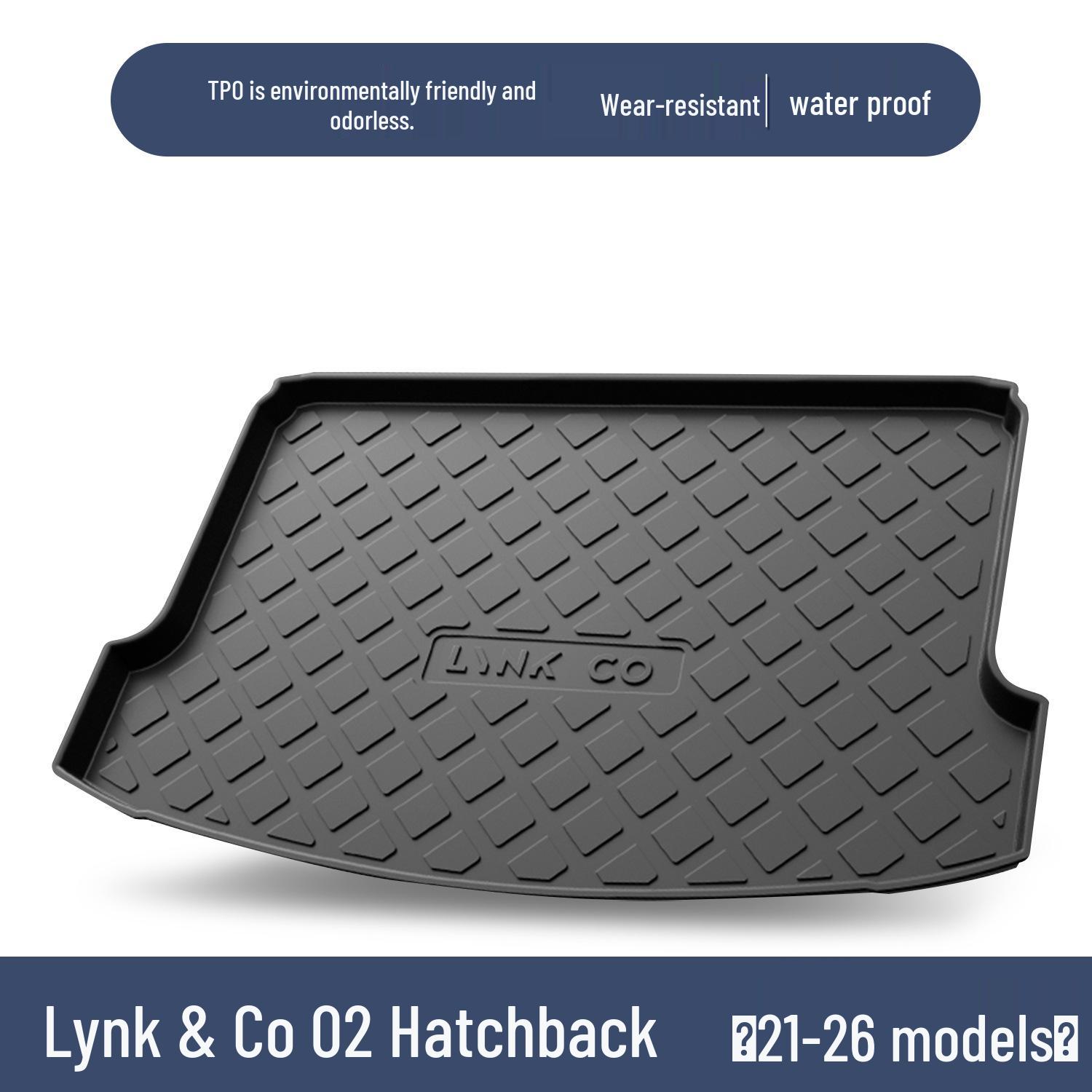 Коврик в багажник Lynk & Co 02 Хэтчбек - Индивидуальный Защитный коврик в задний багажник автомобиля 100*90