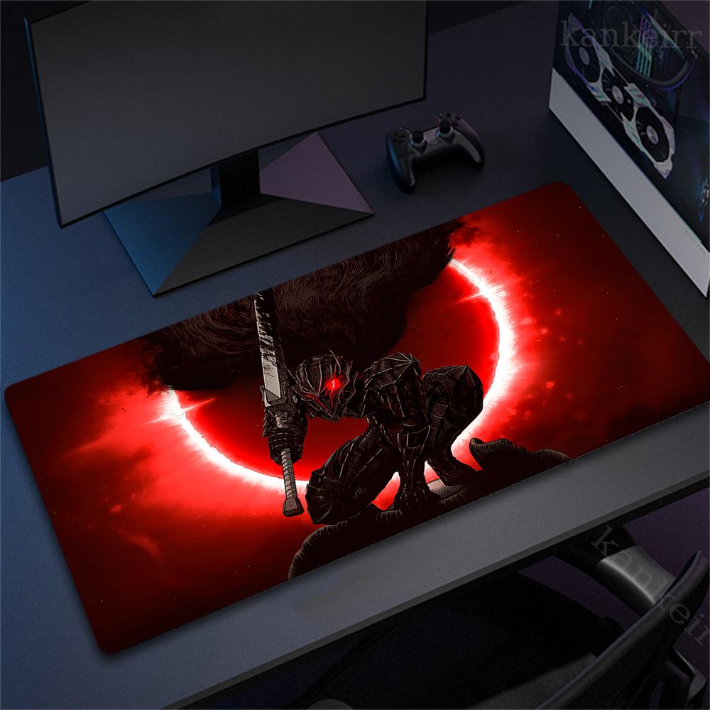 Anime Guts Sword In Berserk Mousepad Desk Mat Gaming Accessories Prime Gaming XXL Keyboard Pad Stitched Pad Desk Pads 50x100cm
