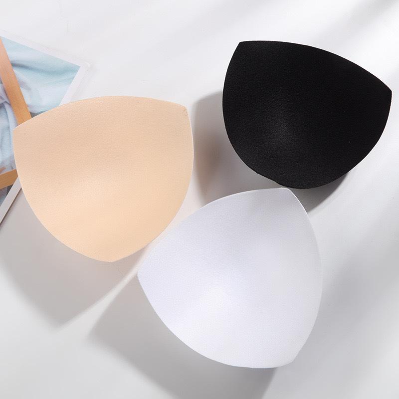 Ultra Thin Sponge Bra Pads Insert Set of 3 Pairs Soft Breathable Lightweight Replacement for Underwear Swimwear Sports Bras