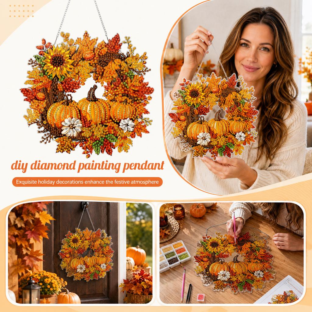 Festival 3 Pumpkins 5D Kit DIY Home Decoration