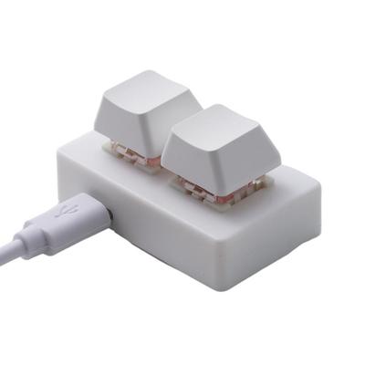 Özel Mini Klavye 2 Tuş OSU Oyun Klavyesi Programlanabilir DIY Mekanik Tuş Takımı Makro Tuş Takımı Oyun Çalışma İçin