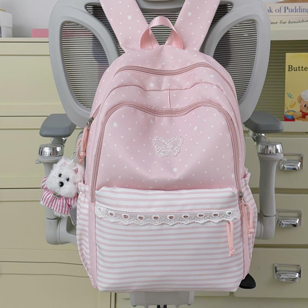 Schoolbag1011 New Korean Backpack Female Student Schoolbag Large Capacity Lightweight Backpack Cute Girl Style Casual Fashion