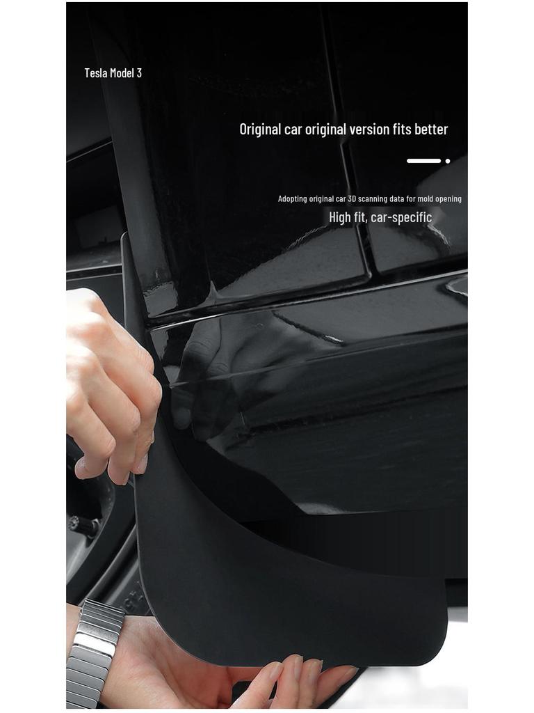 Tesla Model 3 Refresh Mudguards: Front & Rear Tire Protection