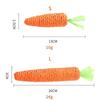 Pet Toy Hemp Rope Carrot Shaped Toy Cartoon Cotton Rope Durable Anti-bite Pet Cat and Dog Molar Cleaning Toy Training Supplies