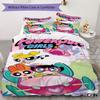 Cartoon Powerpuff Girls print children's duvet cover set, soft and skin-friendly, available in multiple sizes, bedroom bedding.