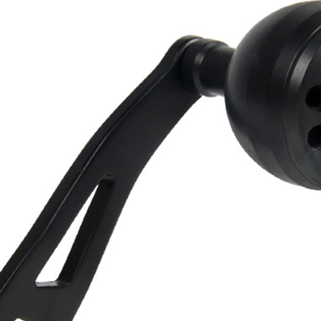 Baitcasting Reel Handle 32mm/1.26in Ergonomic Metal Fishing Reel Handle for Baitcasting DSH019 Matte Black