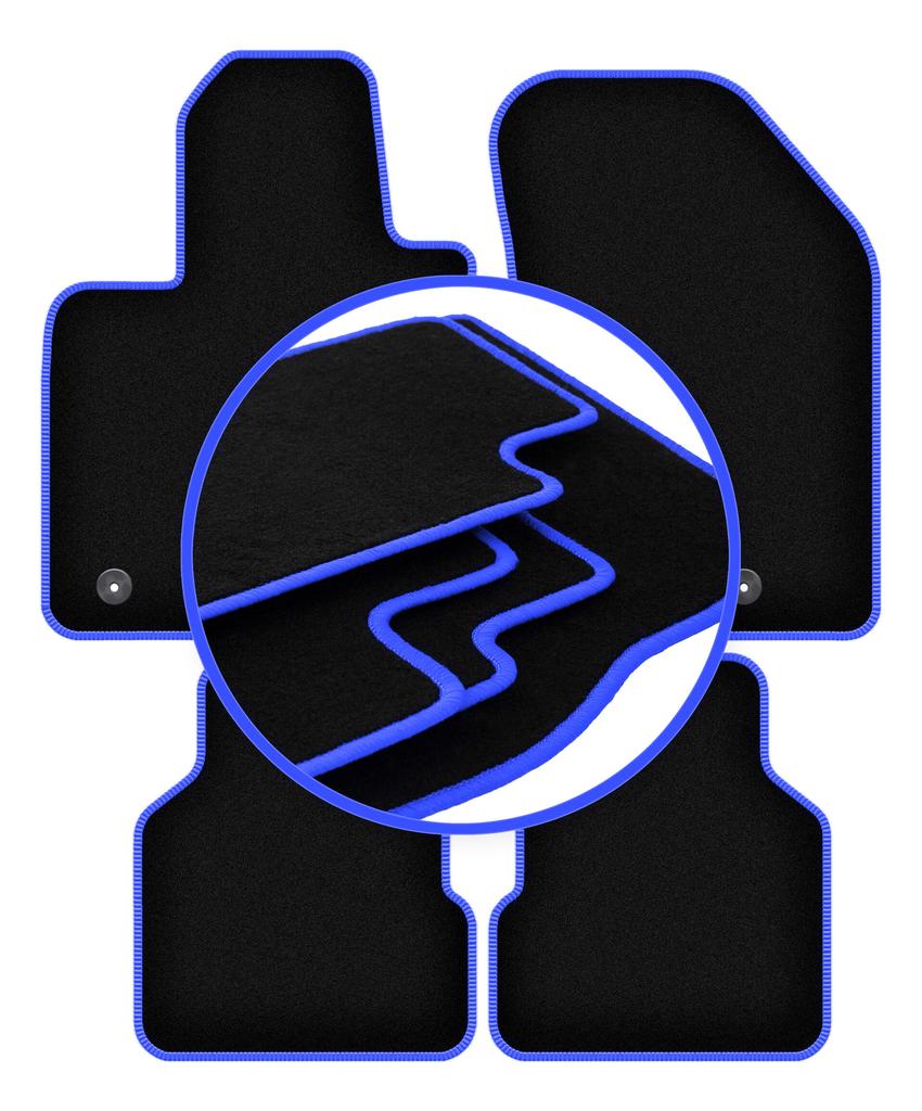 CARLUX-BLUE Car Mats For: Jeep Compass II MP SUV (2017-)