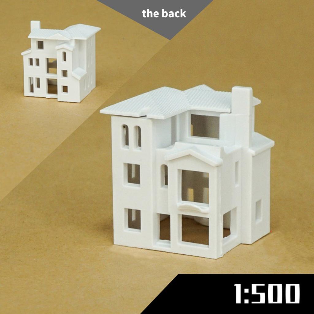N Scale 1:500 Villa Building Assembling Model Outland Realism Scene Sand Table Buildings Model Dollhouse Building Model