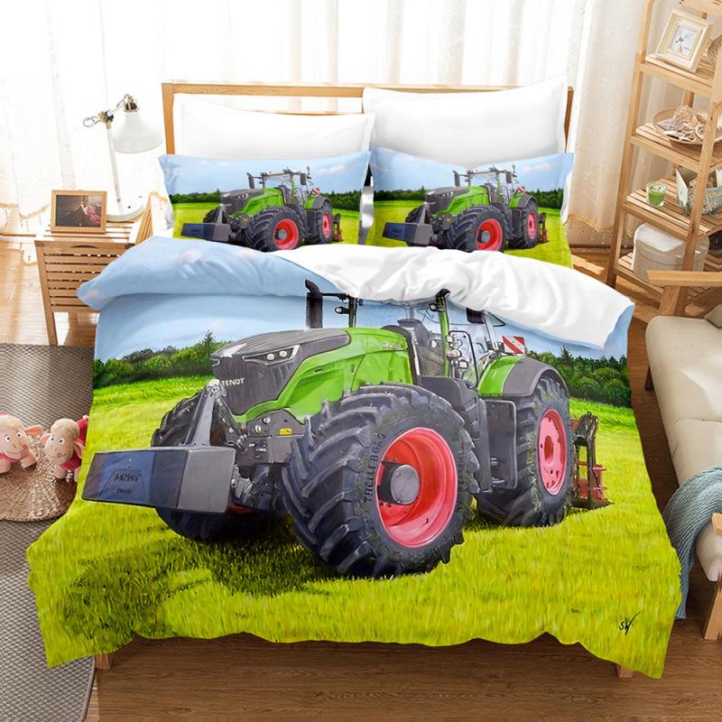 

Тракторная цифровая печать комплект из трех частей стеганого одеяла комплект постельного белья из двух частей quilt cover 90 * 190 pillowcase 50 * 75 * 1