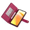 For Oppo Reno14 Pro 5G (Global) Case Zipper Pocket Wallet Leather Phone Cover with Straps