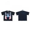 T-shirt Coton Surdimensionné Homme Avec Impression Graphique Satoshi Lavage Vintage Hip Hop Streetwear Manches Courtes