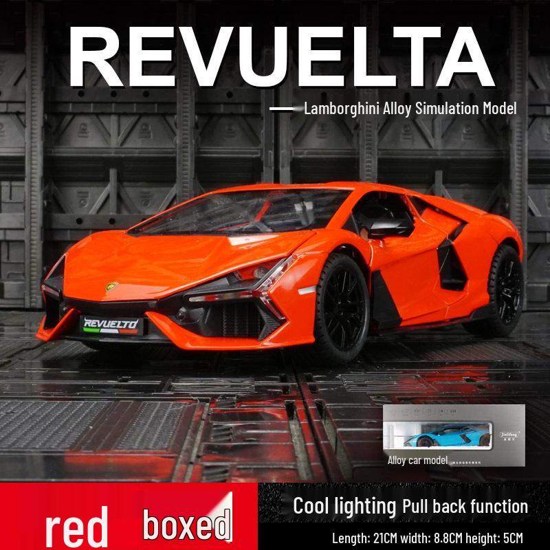 

Jinlifang Lamborghini Reventon Инерционная литая модель игрушечной машинки красный