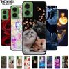 Silicone Painted Cover For Motorola Moto G35 G55 Case Luxury Animal TPU Silicone Soft Back Cover For G55 5G Black Bumper MotoG35