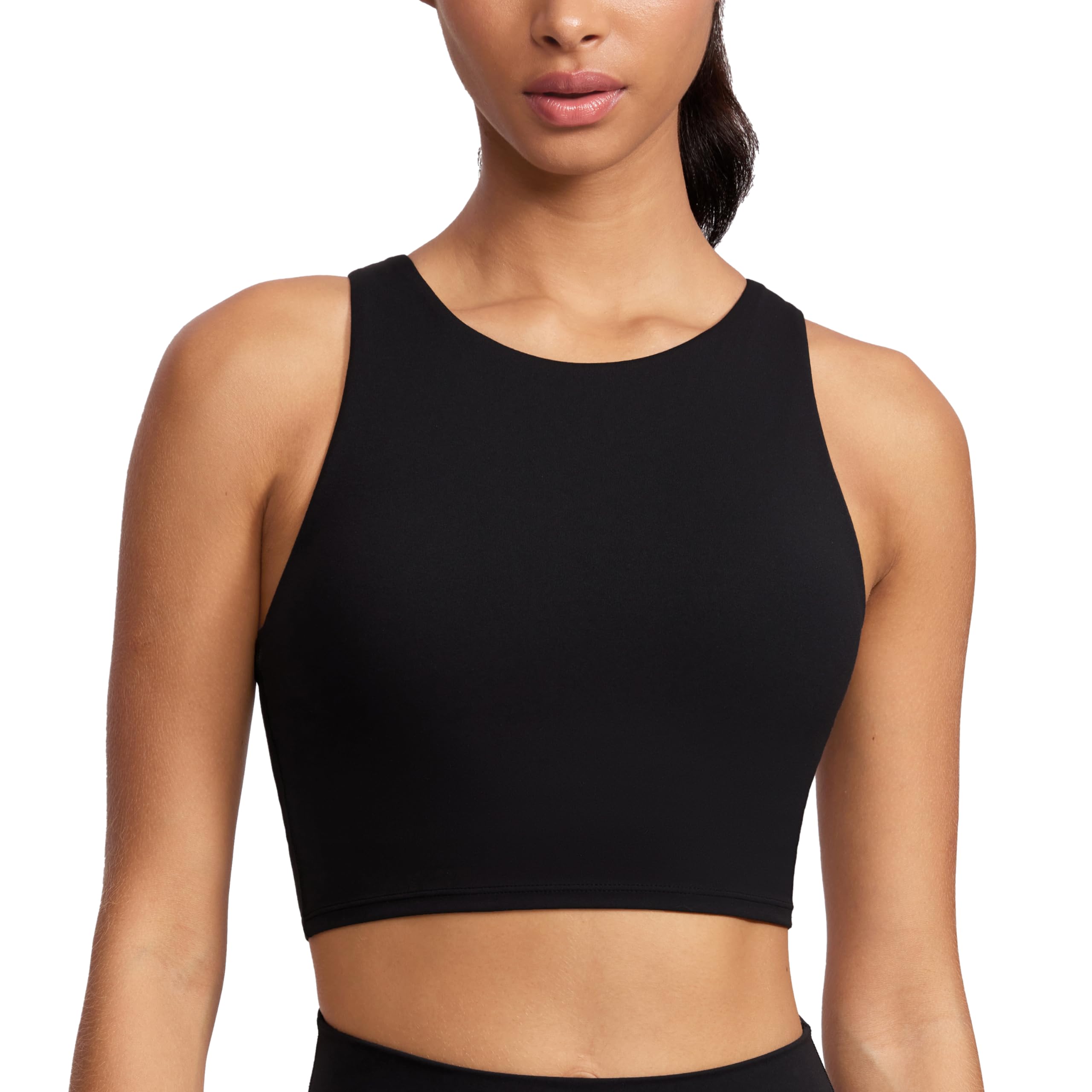 

Спортивный бюстгальтер Йога Высокий Азиатский M [CRZ YOGA] Бюстгальтер, Топ, Одежда, Женский, Шея, Спинка-борцовка, С чашечками, Посадка, Butterluxe, Спорт, Черный, чёрный