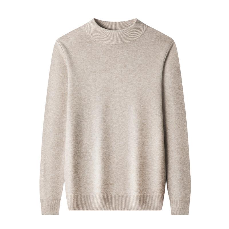 Sweater Men's Pullover Round Neck Short Comfortable Sweater Plus Velvet Thick Knit Sweater Young Men's Sweaters