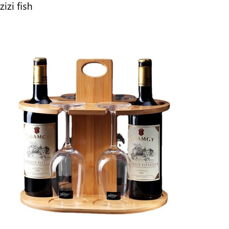 Wooden Red Wine Rack Cup Holders Desktop Storage Racks Storage Organizers Shelf Storage Holder Display Shelves Display Stands