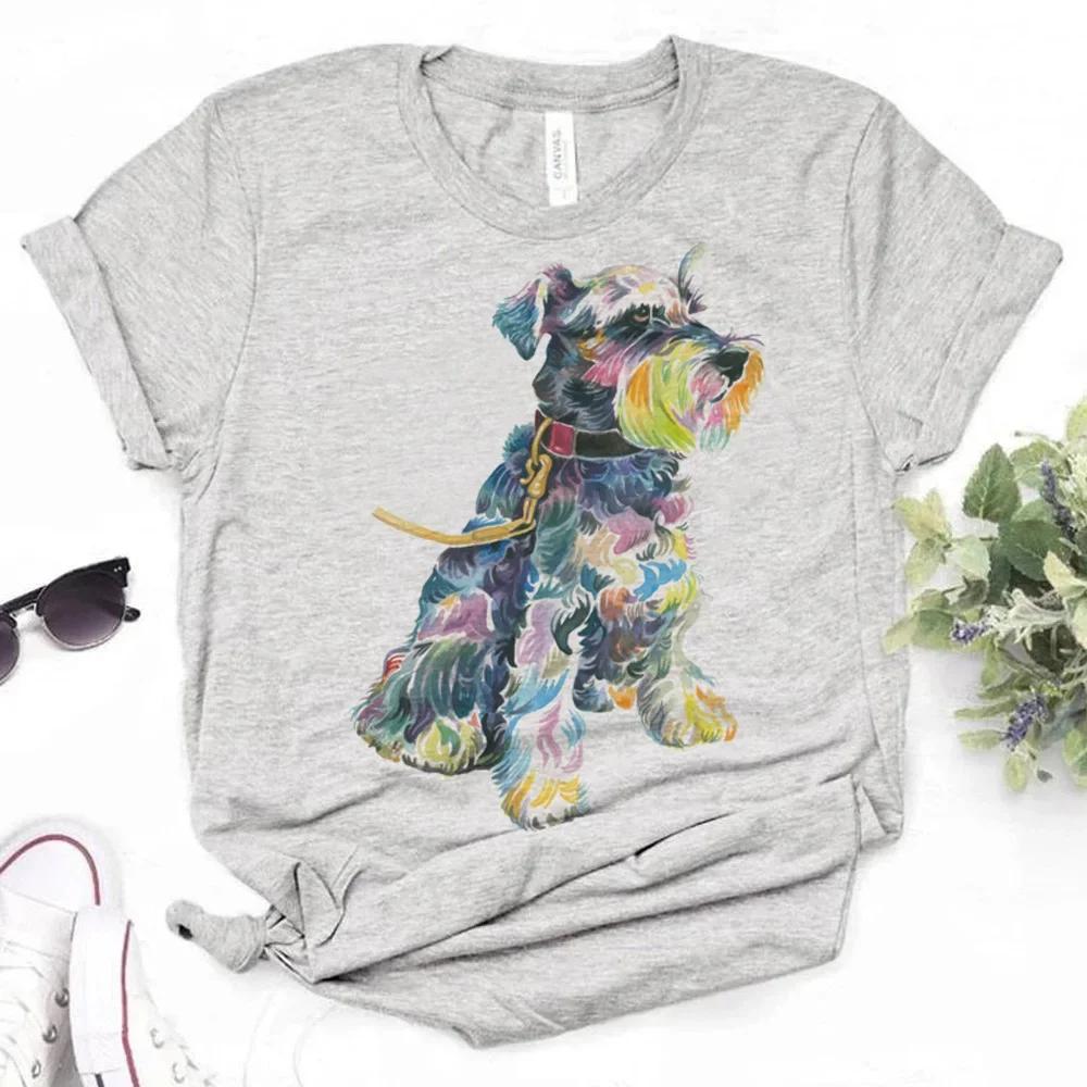 

Шнауцер футболка жінки аніме футболки жіночий смішний вуличний одяг M