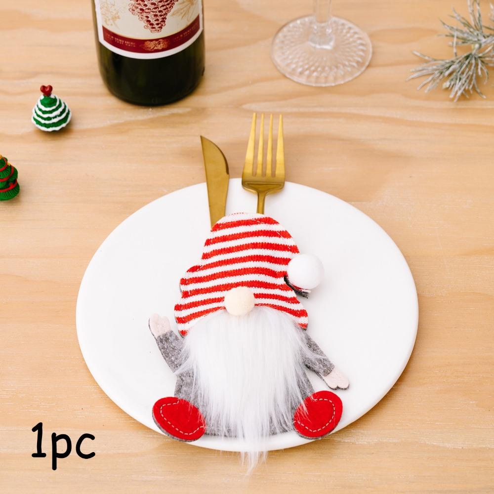 

Reusable Holiday Cutlery Organizer Set – Includes Decorative Pouches, Uses for Christmas Dinner & Home Decoration