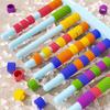 Reusable Stacking Rainbow Rings Educational Toy Color Matching Color Matching Toy  Home Play