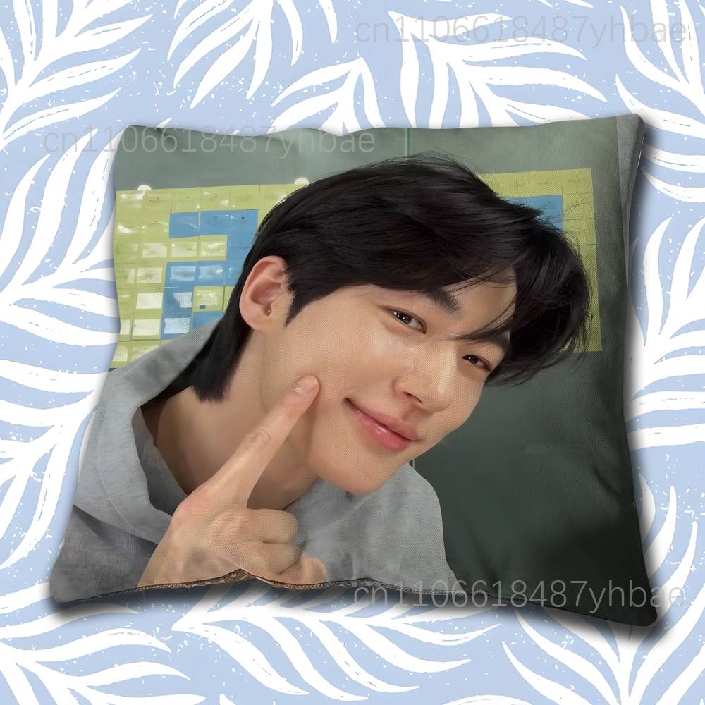 Corea BByeon Woo Seok Copricuscino Federa Cuscino Decorazione Federa Cuscino Stampata Custodia per Cuscino da Divano
