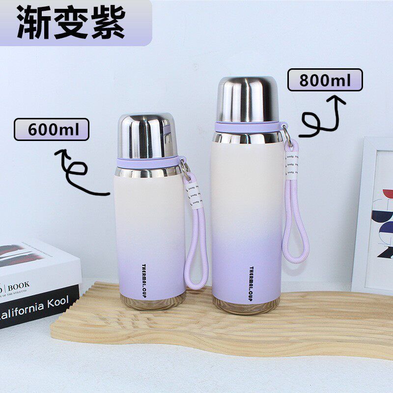 Large-Capacity Thermos Cup for Women, High Aesthetic Value, 2025 New Model, Portable Tea Brewing Cup for Male Students, 316 Stainless Steel Water Cup