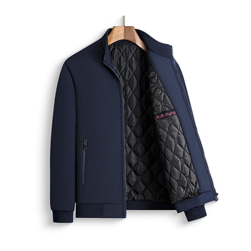 

Men s 2026 Spring Stand-Collar Casual Jacket - Loose Warm Versatile Baseball Coat 5XL (Height 185-200cm)