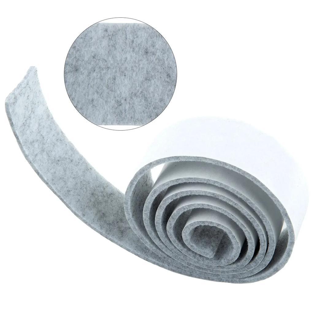 Newest Quiet Felt Strip Felt Strip Heavy Duty 4cm Black Gray Hardware Pad Roll For Hard Surfaces Felt Furniture