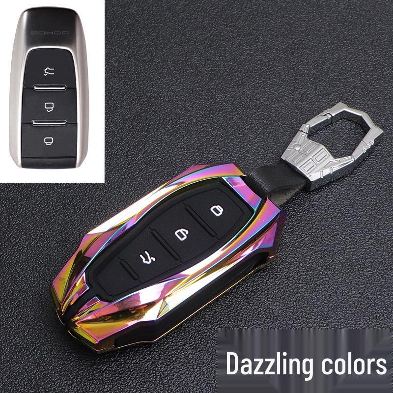 Premium Metal Protective Shell for 2021 Qoros 5 Key - Fits Qoros 3/5/7