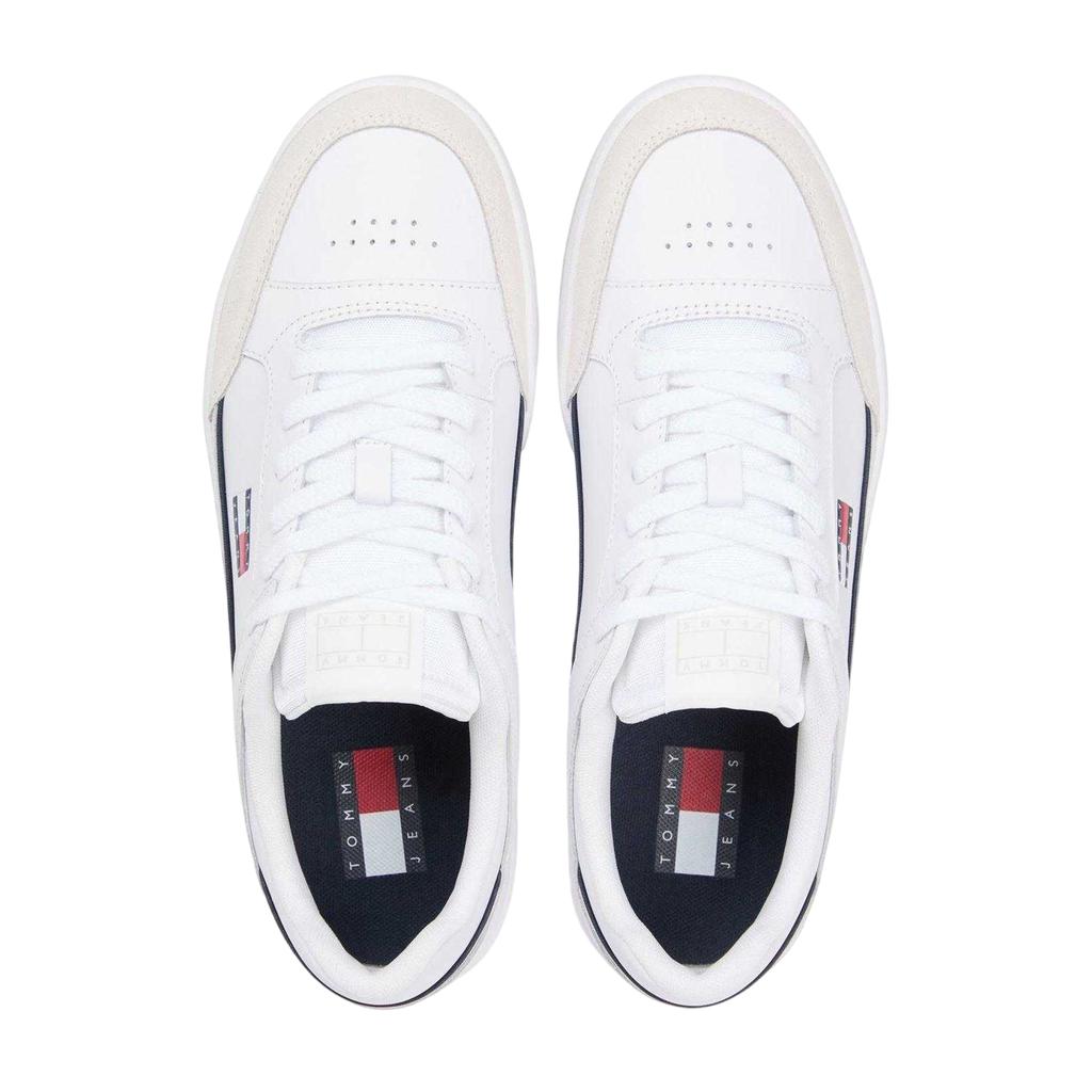 Tommy Jeans Mens Leather Cupsole Trainers