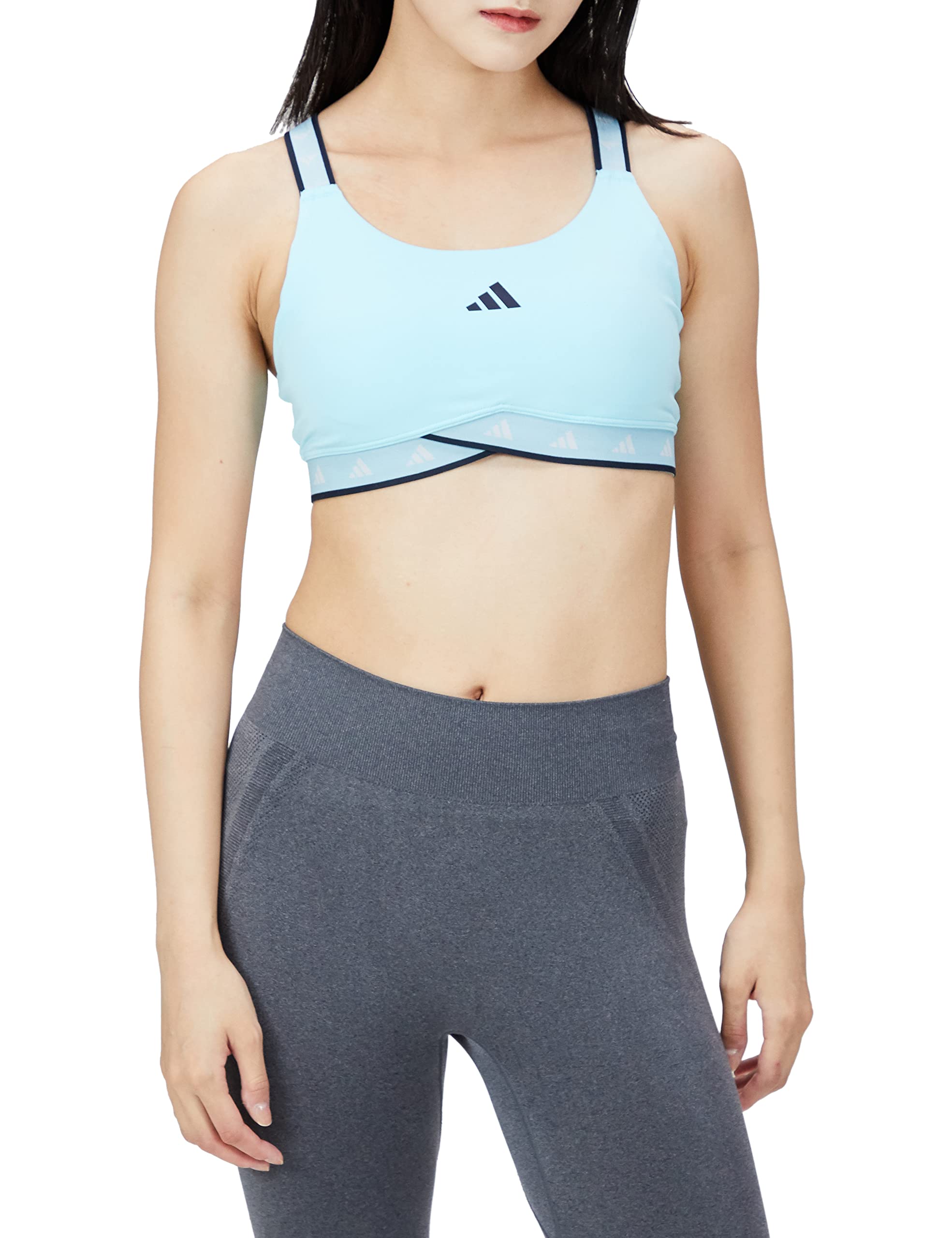 

Adidas Powerimpact Training TechFit Sports Medium Bliss Ink Women s Bra, Support, CV729, Blue/Legend (HN7250), M-B (AA-B cup)