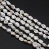 1String, 6-7mm White Natural Freshwater Pearls, Baroque Pearl Beads for Jewelry Making DIY Necklace Bracelet Accessories 36cm