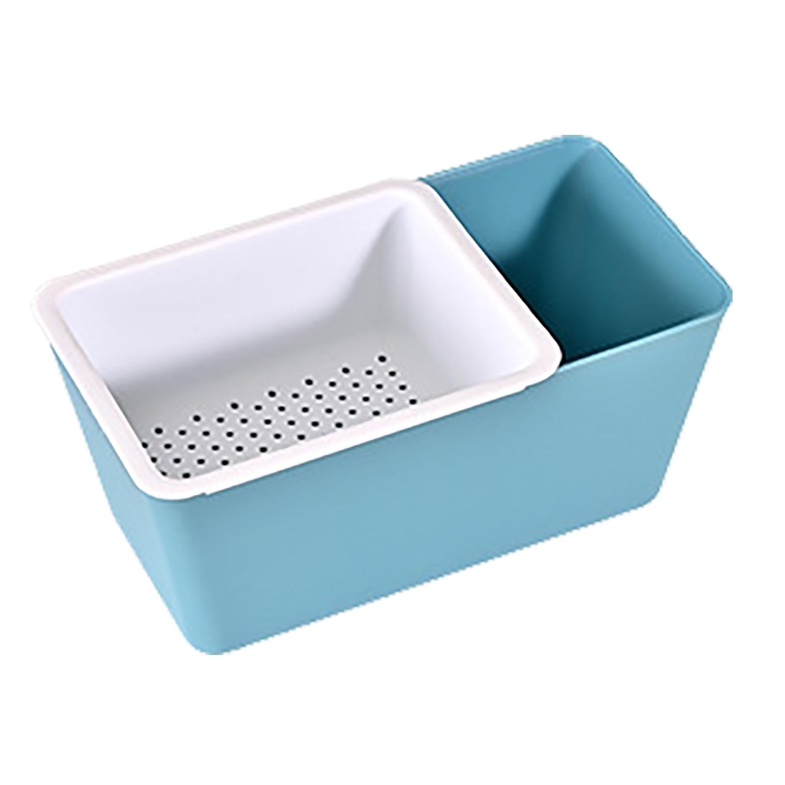 

Органайзер для закусок, пластиковый двухслойный многофункциональный пищевой контейнер для фруктов, орехов, конфет, красный синий