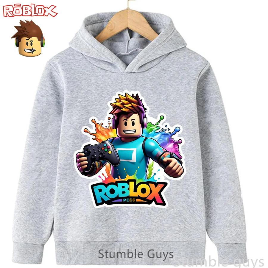 Roblox Kinder Sweatshirt Kapuzenpullover Roblox Welt Print Jungen Mädchen Mode Warme Kleidung