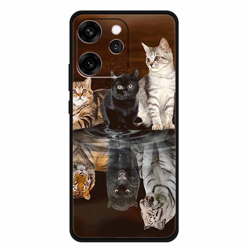 For Oppo Reno15 Phone Case TPU Soft Silicone Tech Style Case for Oppo Reno 15 Flower Heart-shaped Protector Cover PLW110 Coque