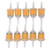 1/4" 6mm/8mm Inline Gas Fuel Filter for Honda Small Engine Mower 10 Plastic Orange Universal Automotive Tools Car Accessories Fuel Filters5