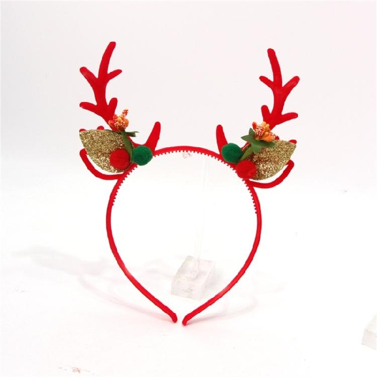 Weihnachtsthema Geweih-Haarband Festival Pailletten Rentier-Haarreif Familienfeier Kopfschmuck Feiertagsparty Zubehör