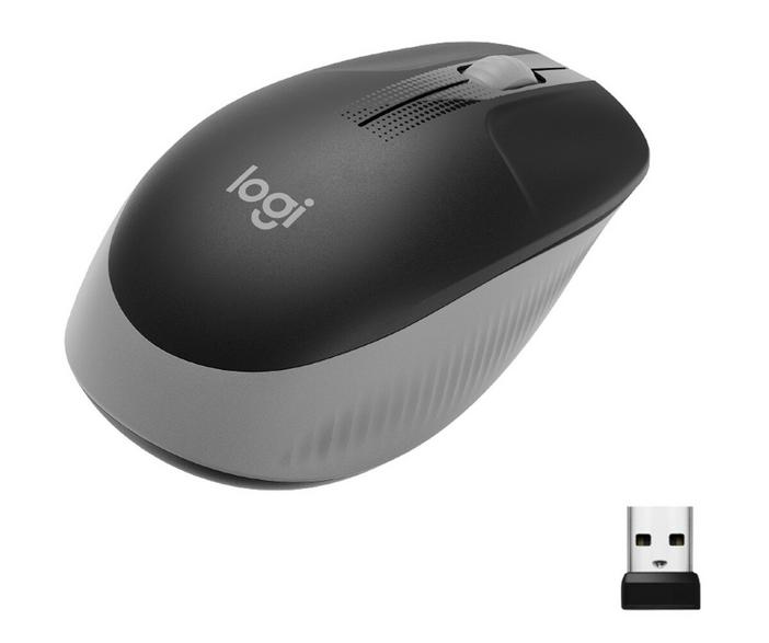 Logitech m190 wireless mouse gray 910-005906