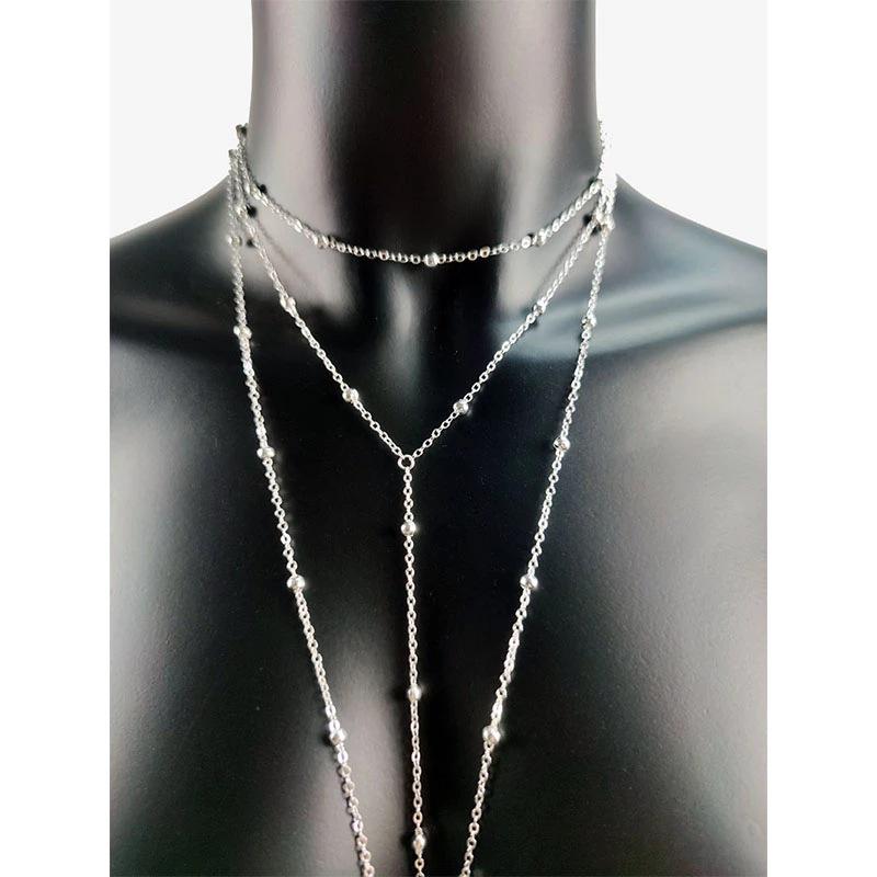 Women's European & American Punk Gothic Body Chain Bikini Bra & Beach Waist Jewelry