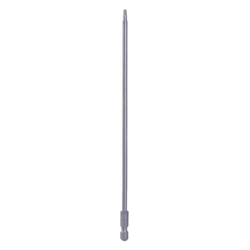 Set di Inserti per Cacciavite Torx a Testa Torx Lungo 200mm/7.9" Set di Inserti Torx di Sicurezza Magnetici Antimanomissione Punta per Trapano Esagonale 1/4"