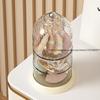 Luxury Rotatable Puff Storage Box Transparent Premium Multi-Layer Dustproof Case with Lid for Lipstick Jewelry Perfume Home Use