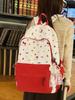 School Backpack For Girls With Oxford Fabric And Butterfly Bow For Teen Study Use