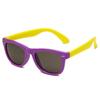 Customizable Colorblock Kids' Sunglasses: Fashionable, Anti-Radiation, Windproof, Sandproof, UV Protection.