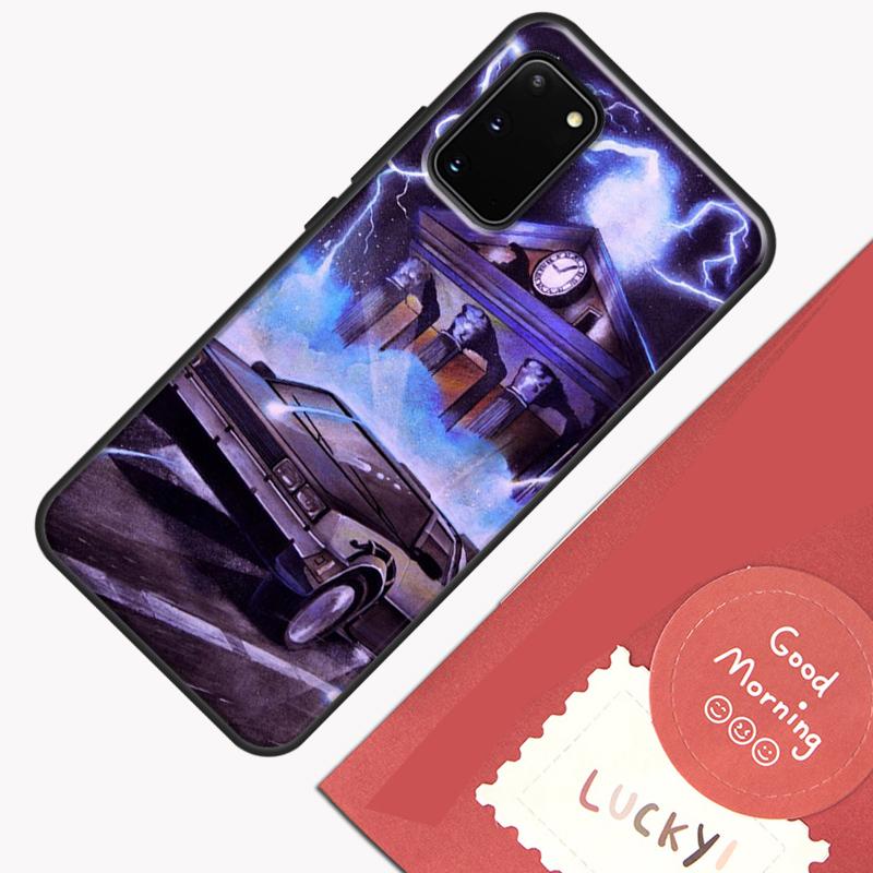 Back To The Future Time Machine Phone Case For Samsung Galaxy S26 S25 S24 S20 S21 S22 S23 Ultra S10 Plus S25 FE Cover Shell